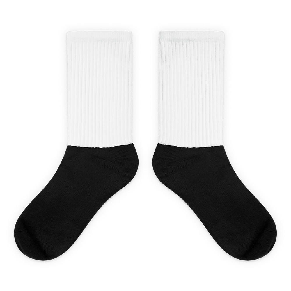 Black Foot Sublimated Socks