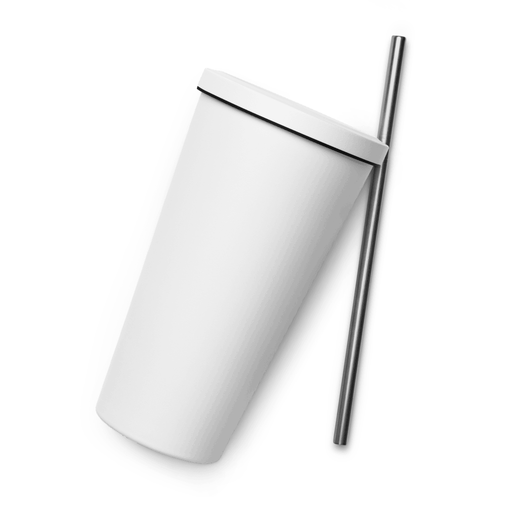 Insulated Tumbler with a Straw