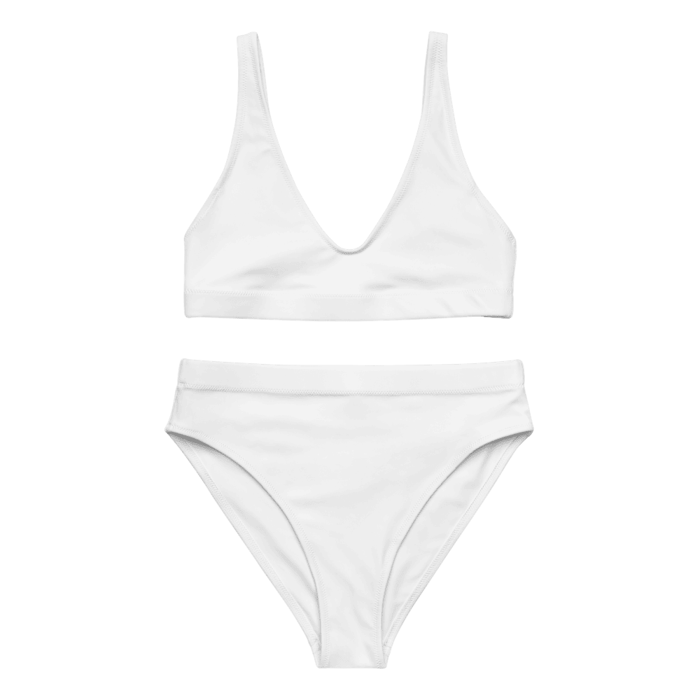 All-Over Print Recycled High-Waisted Bikini