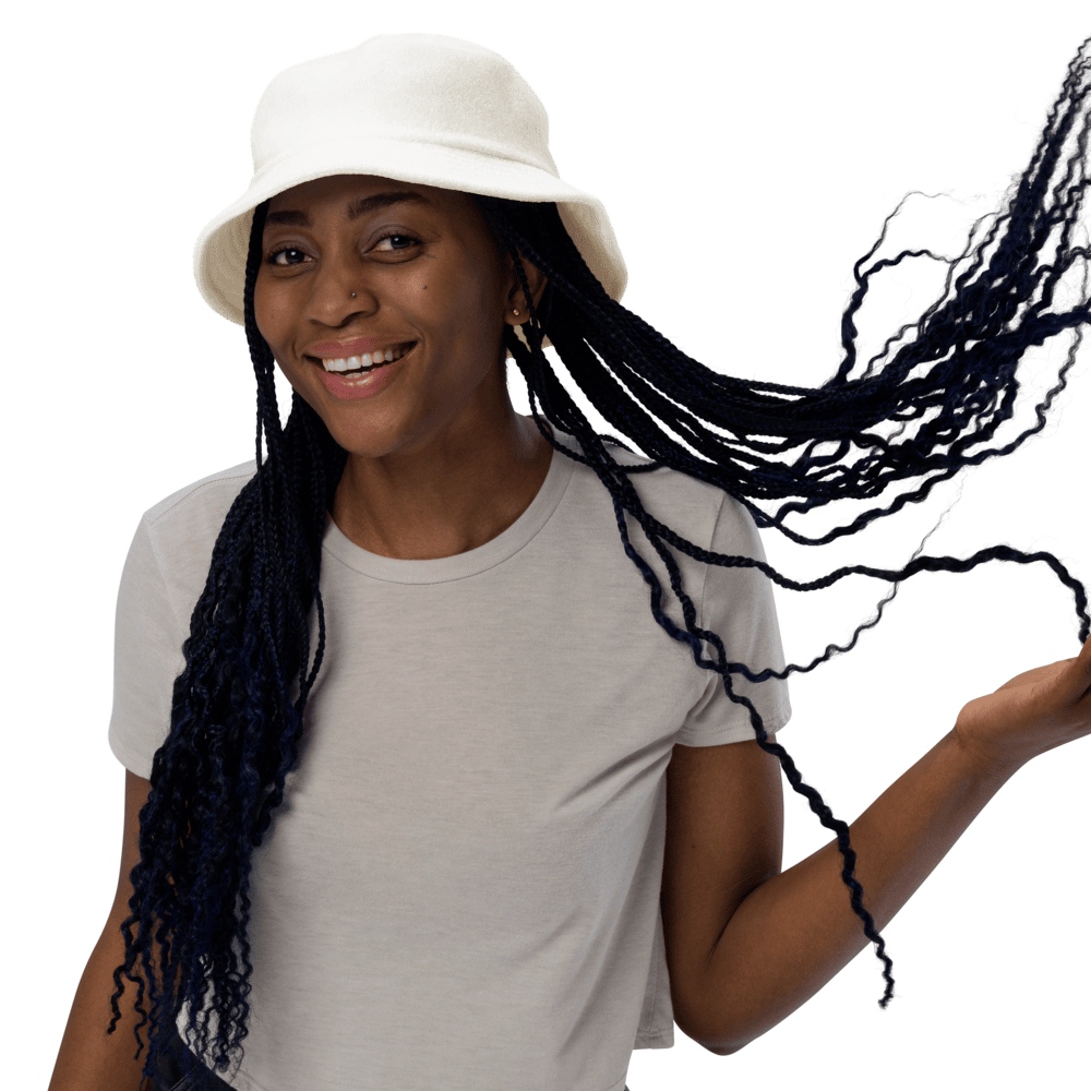 Unstructured Terry Cloth Bucket Hat