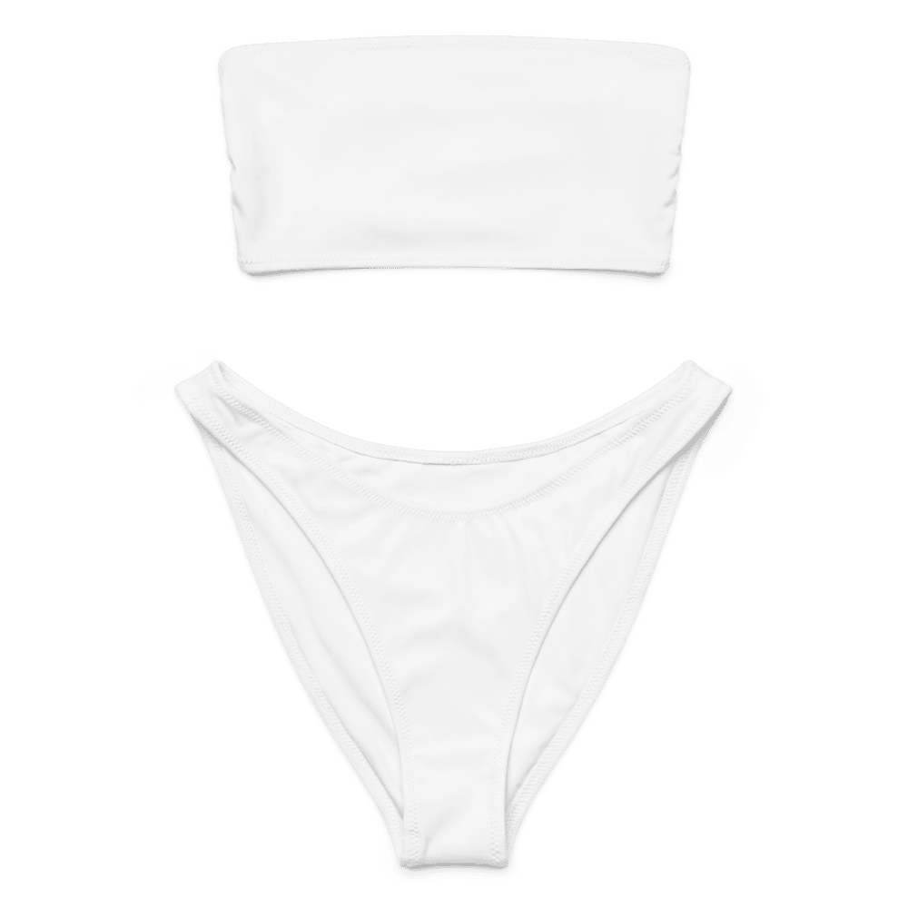 All-Over Print Recycled Bandeau Bikini