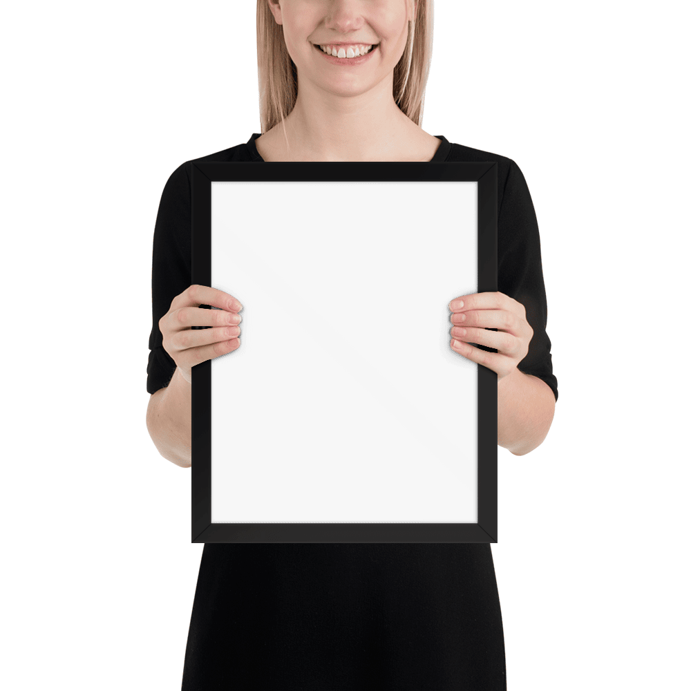 Premium Luster Photo Paper Framed Poster (in)