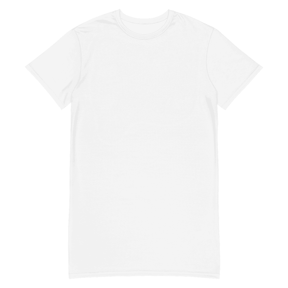 All-Over Print T-Shirt Dress